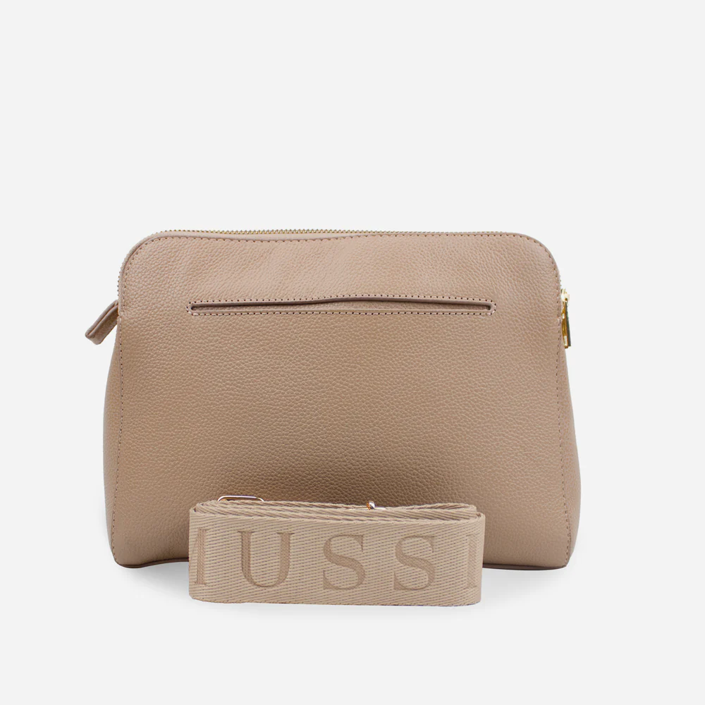 Bolso manos libres arau de cuero para mujer - Nude - Image 3