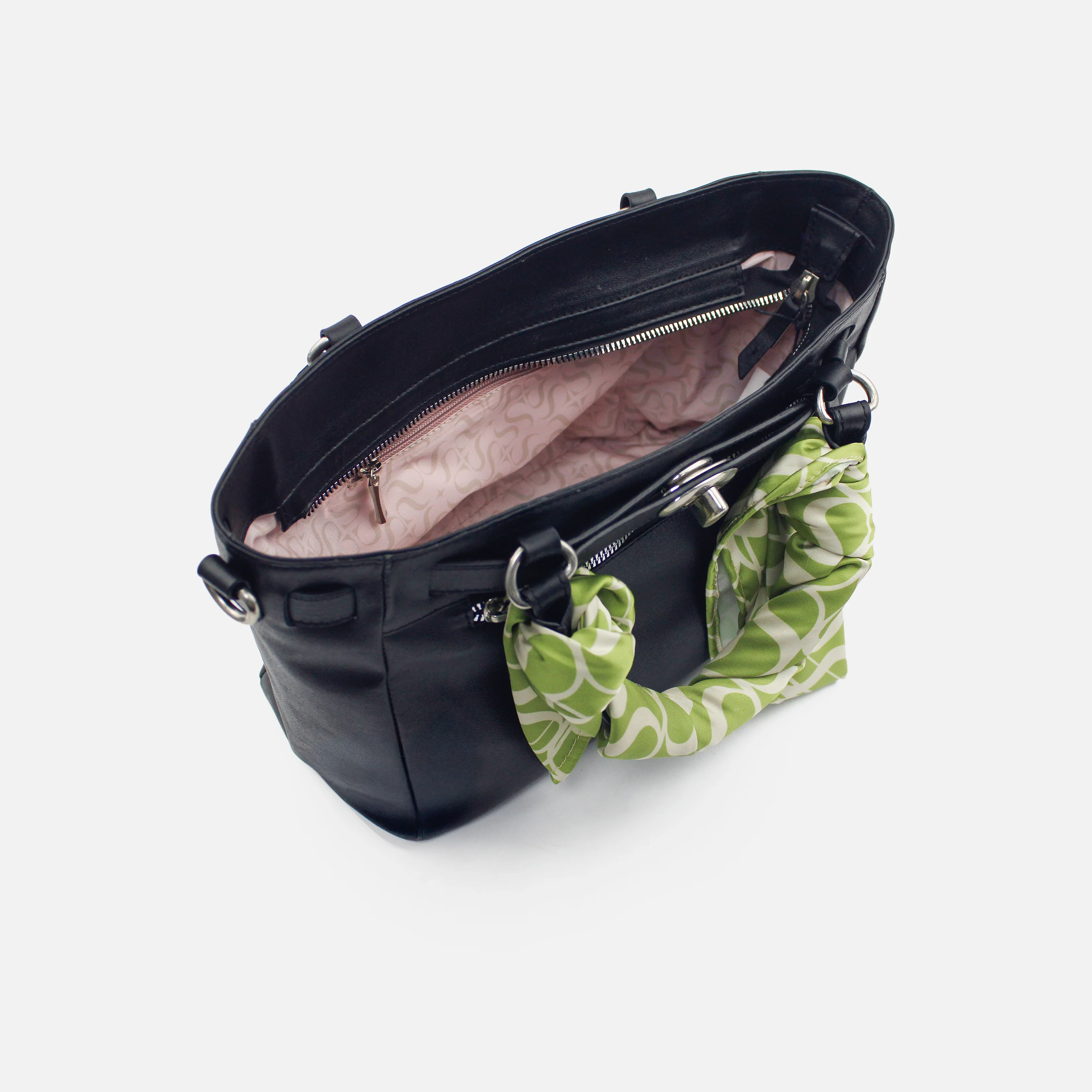 Cartera Serena de cuero para mujer - Negro - Image 4