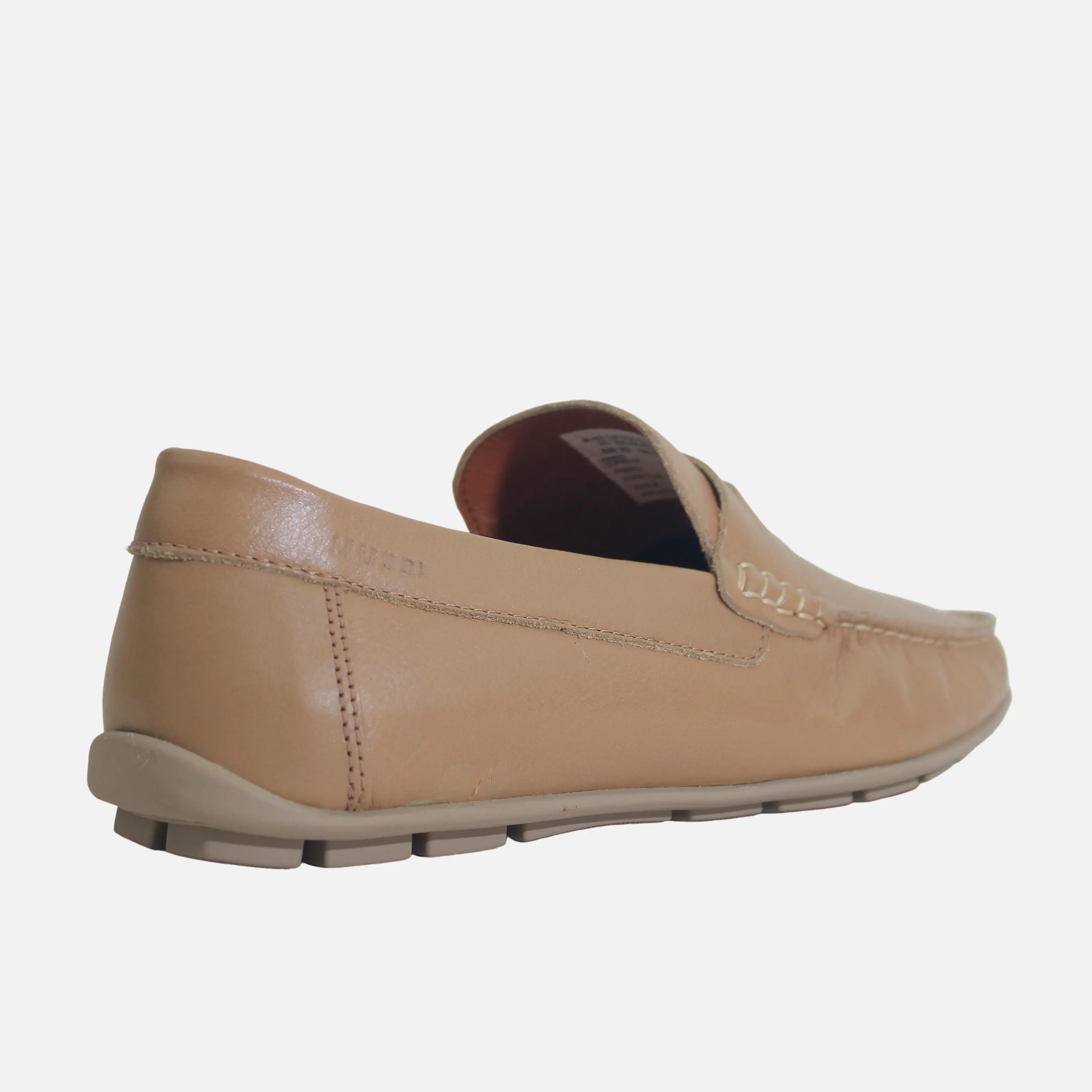 Mocasin plano samuel de cuero para hombre - Beige - Image 3