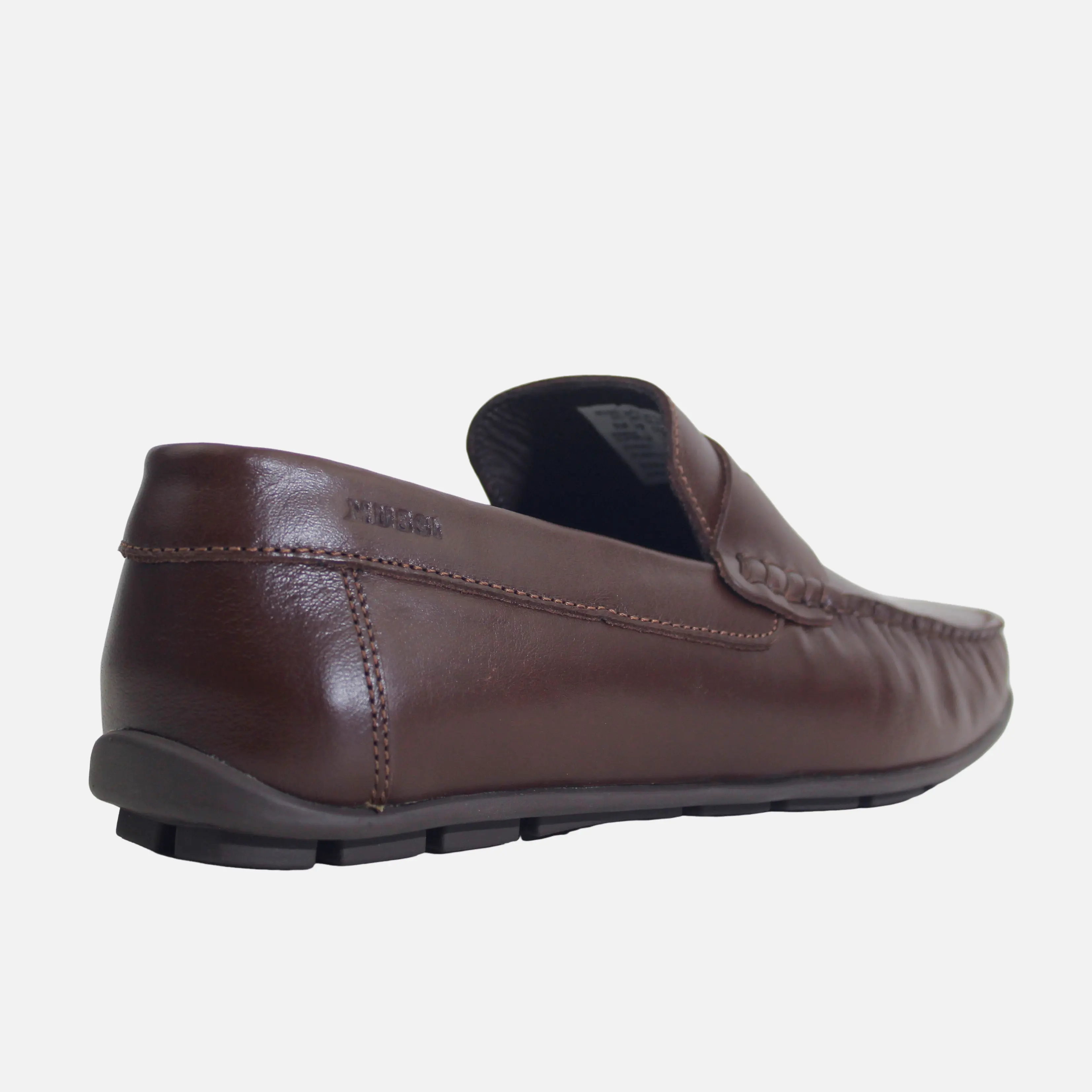 Mocasin plano samuel de cuero para hombre - Miel - Image 3