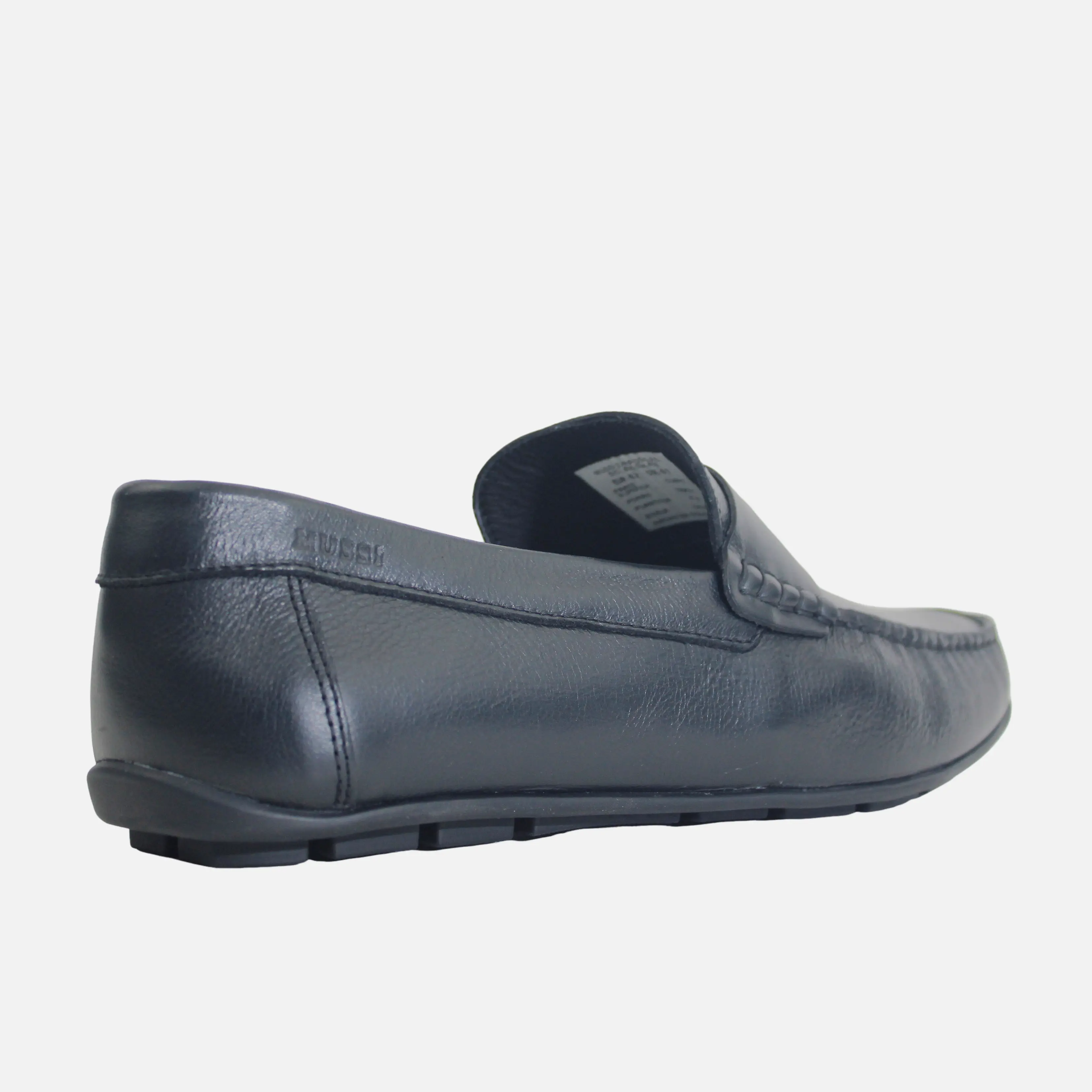 Mocasin plano samuel de cuero para hombre - Negro - Image 3