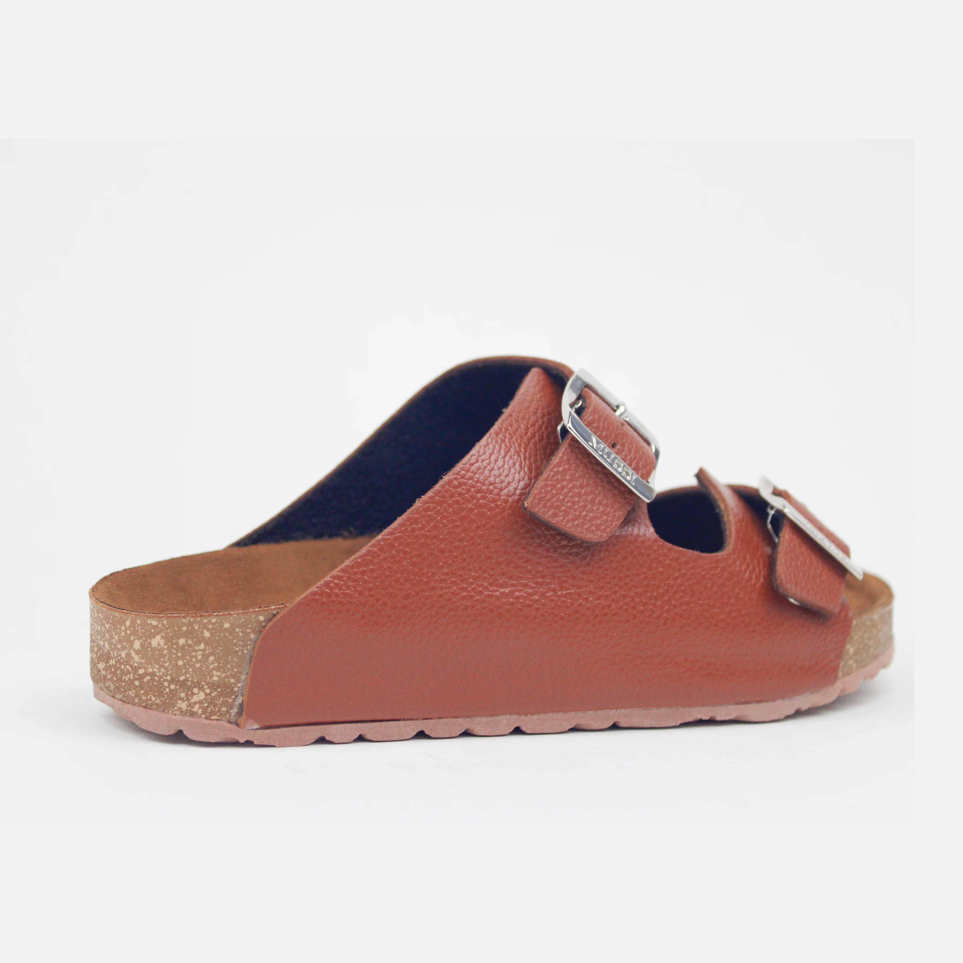 Sandalia plana maia de cuero para mujer - Miel - Image 3