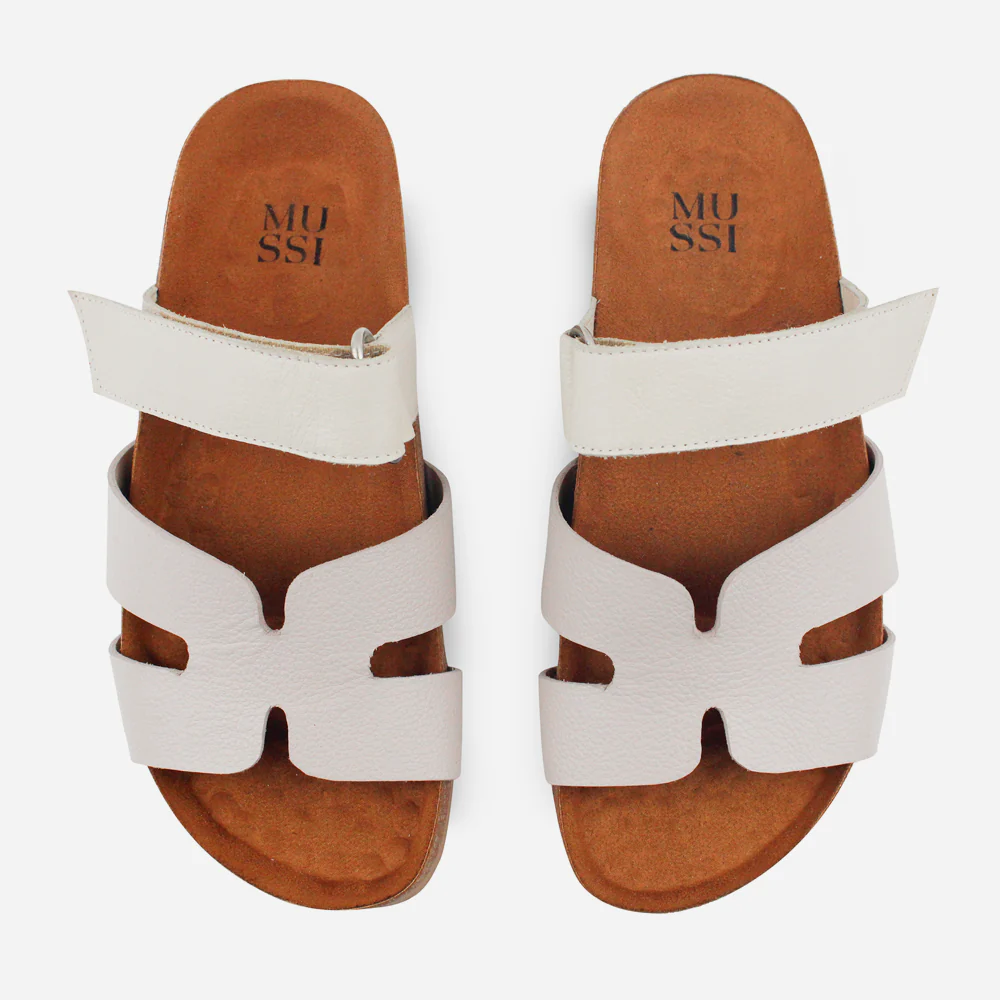 Sandalia plana miranda de cuero para mujer - Rosado - Image 4