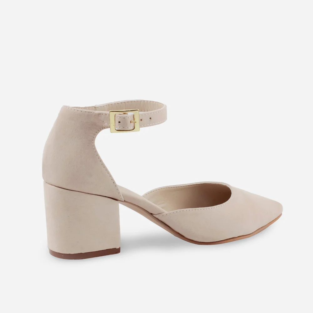 Tacones ersa de sintético para mujer - Beige - Image 3