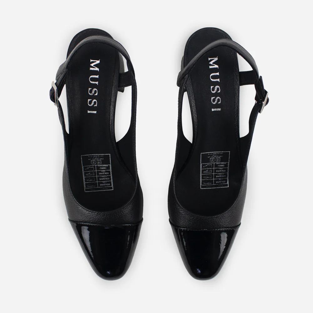 Tacones lori de charol para mujer - Negro - Image 4