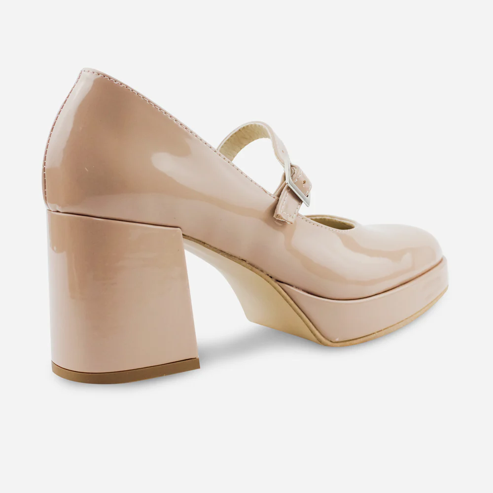 Tacones serena de sintético para mujer - Nude - Image 3