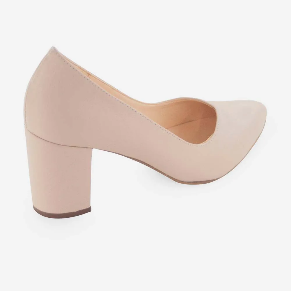 Tacones shiori de cuero para mujer - Nude - Image 3