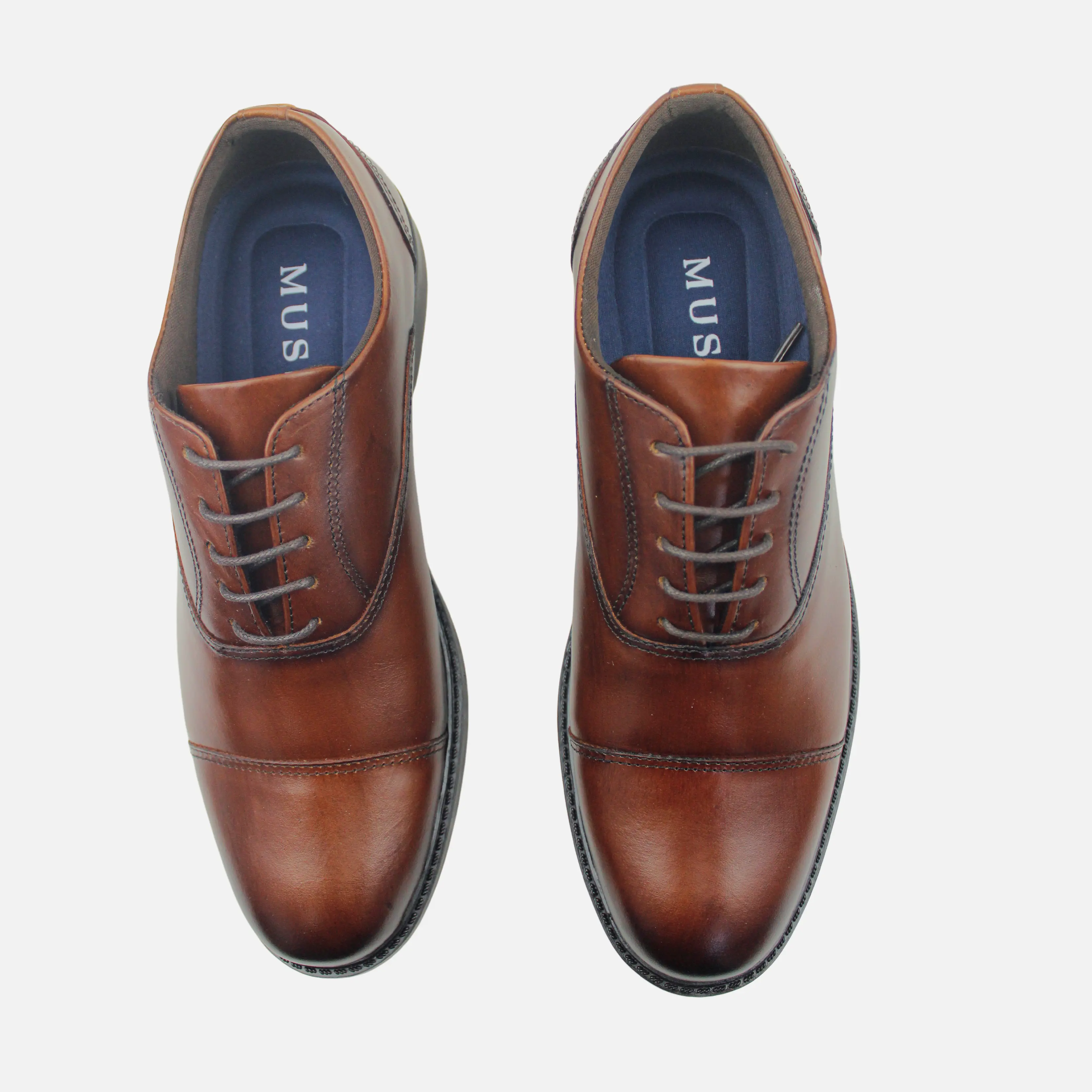 Tenis antonelli de cuero para hombre - Miel - Image 4