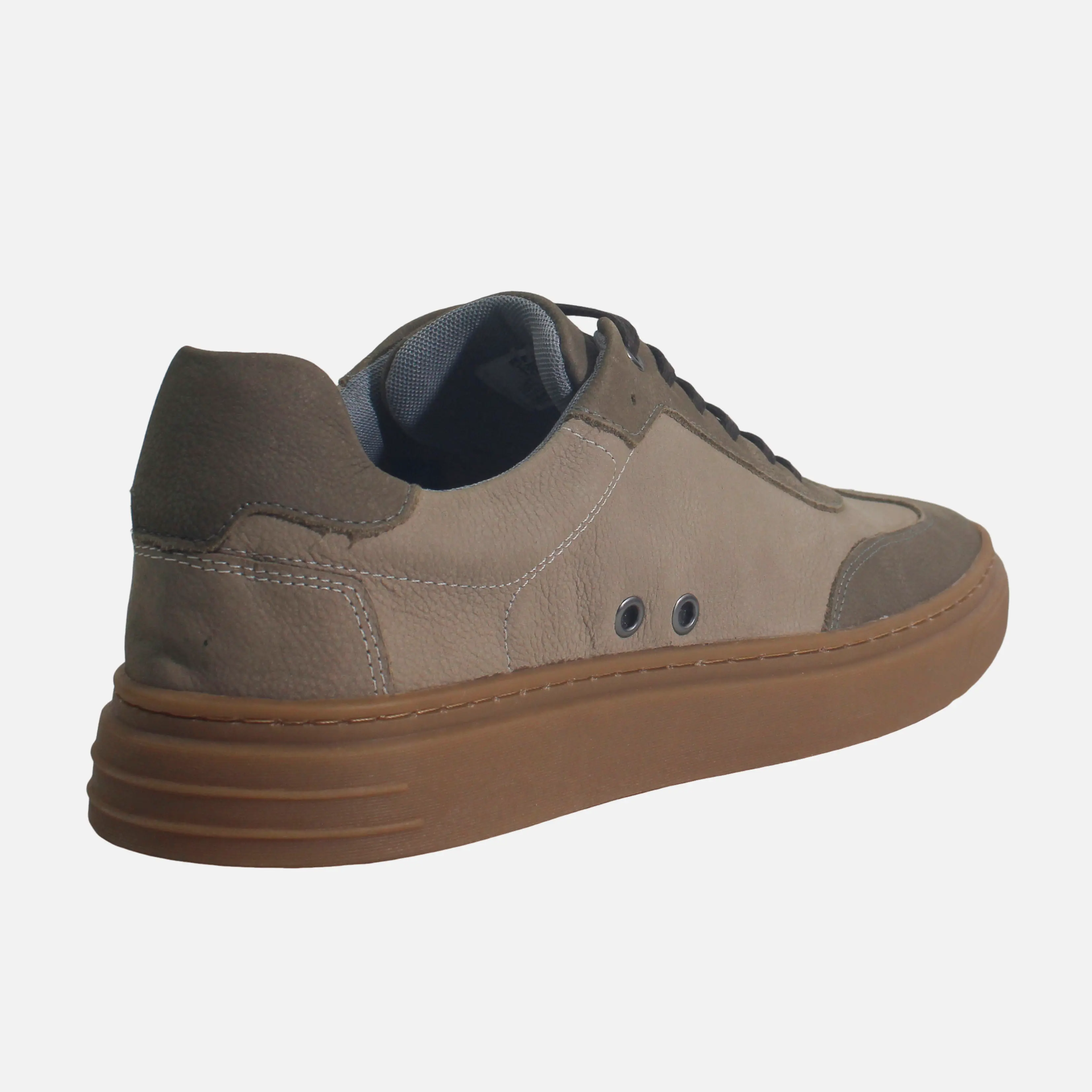 Tenis antonio de cuero para hombre - Verde - Image 3