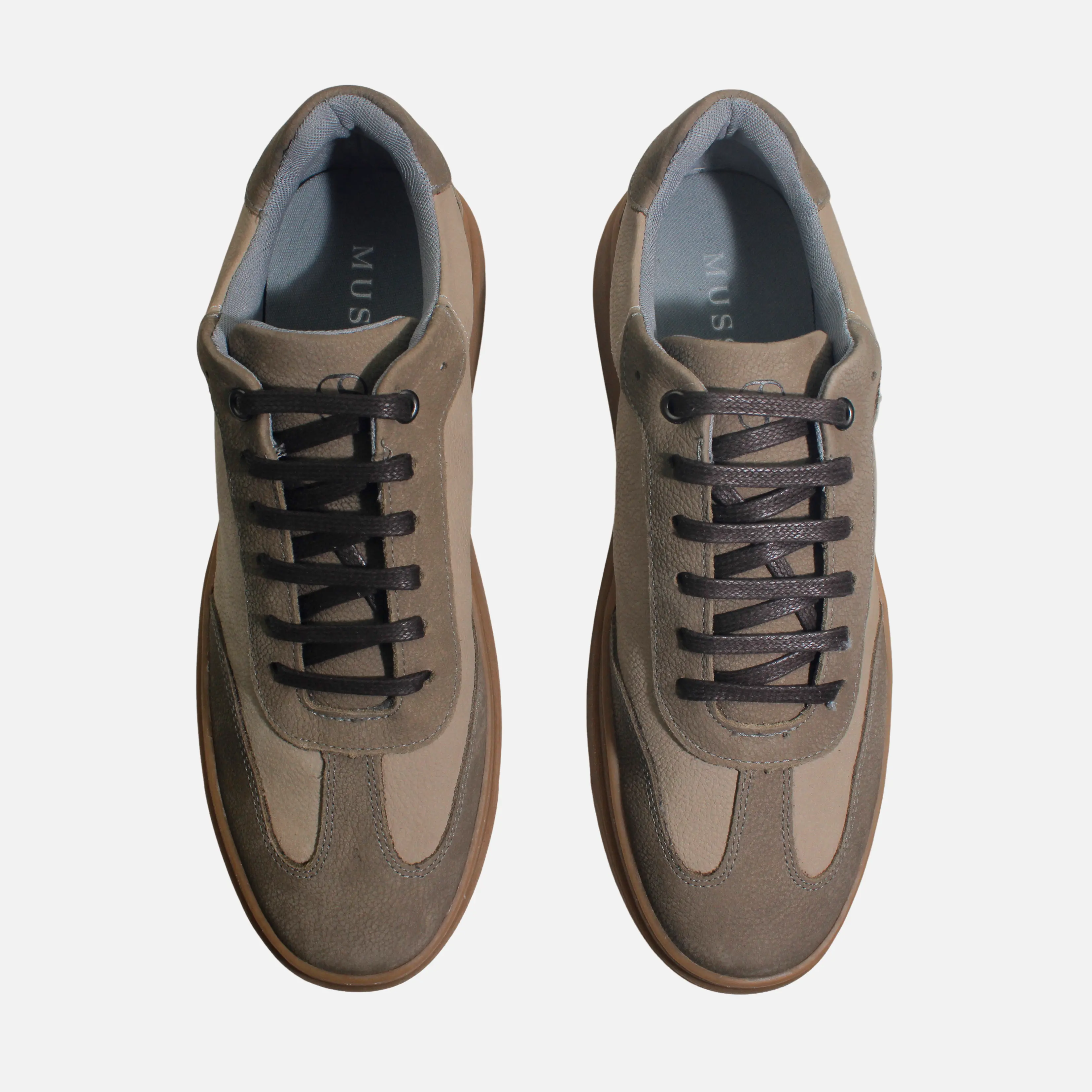 Tenis antonio de cuero para hombre - Verde - Image 4