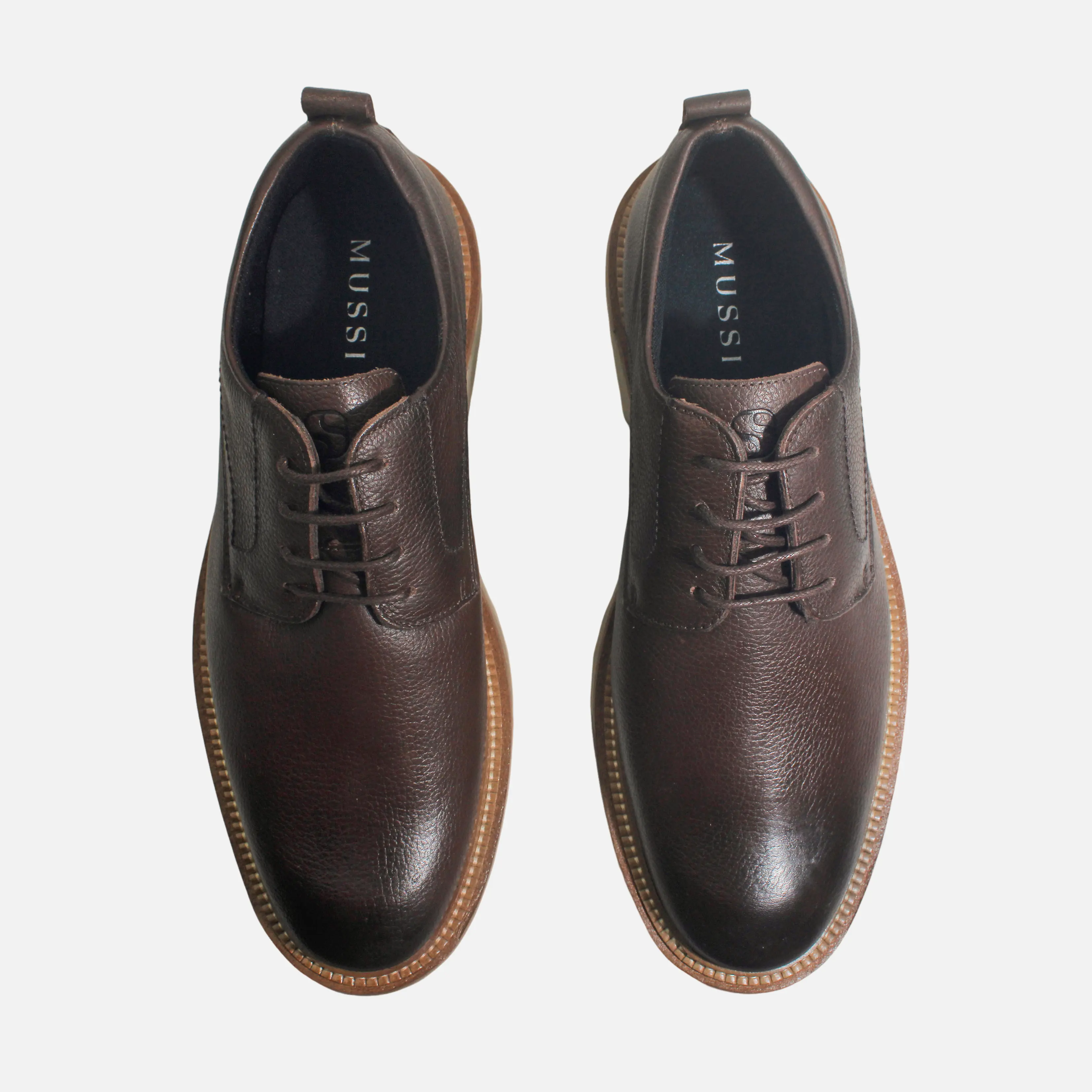 Tenis fabio de cuero para hombre - Brandy - Image 4