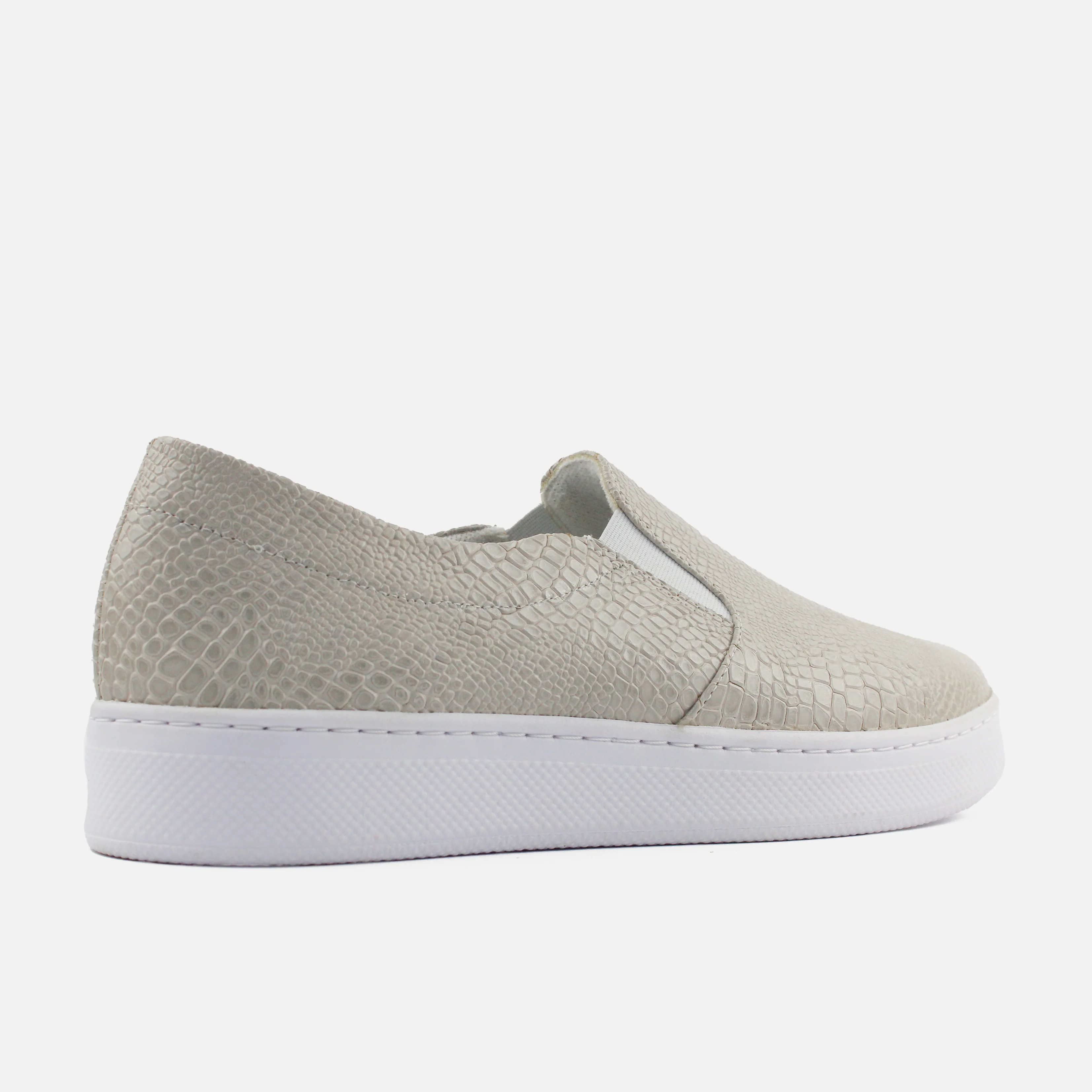Tenis nova de cuero para mujer - Gris - Image 3