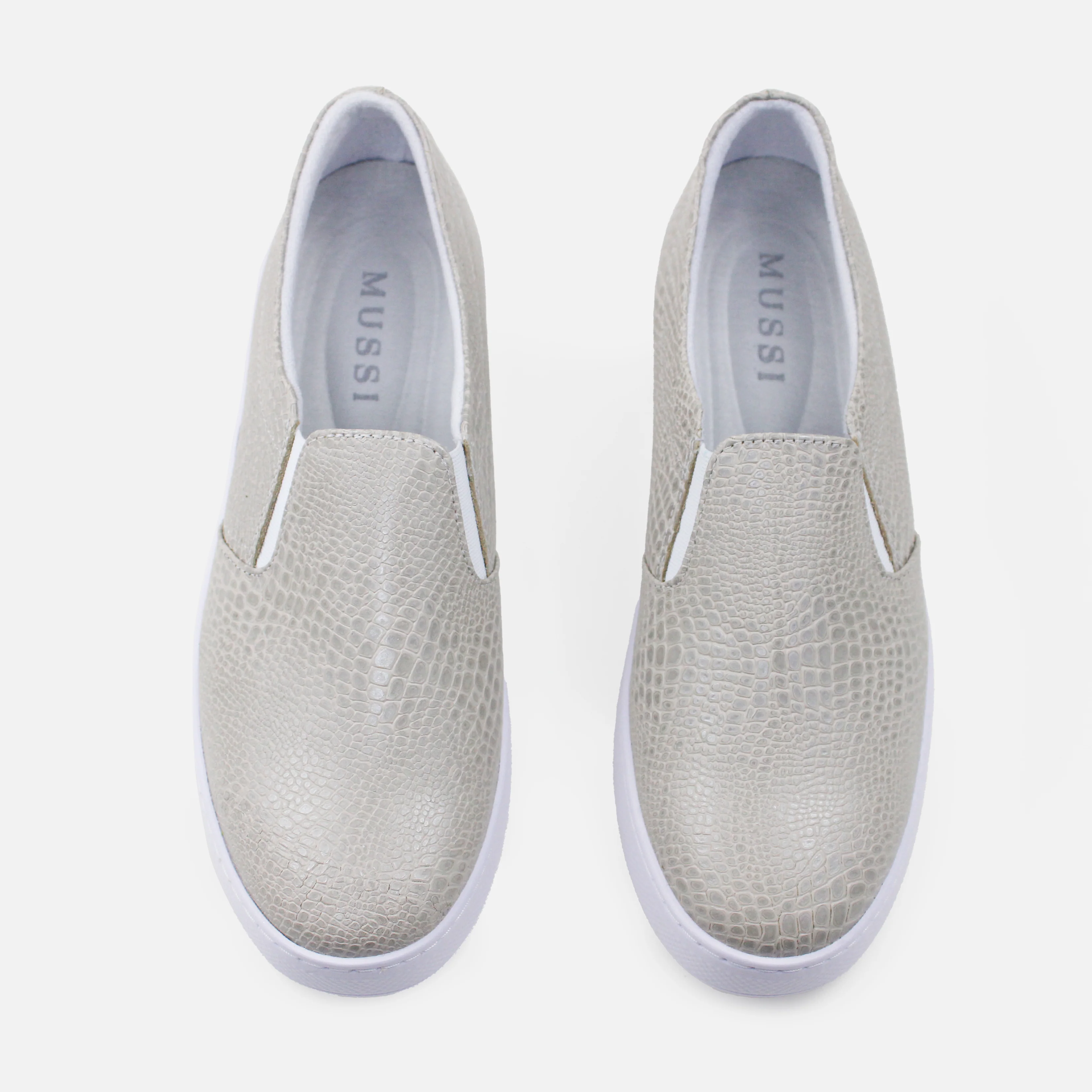 Tenis nova de cuero para mujer - Gris - Image 4