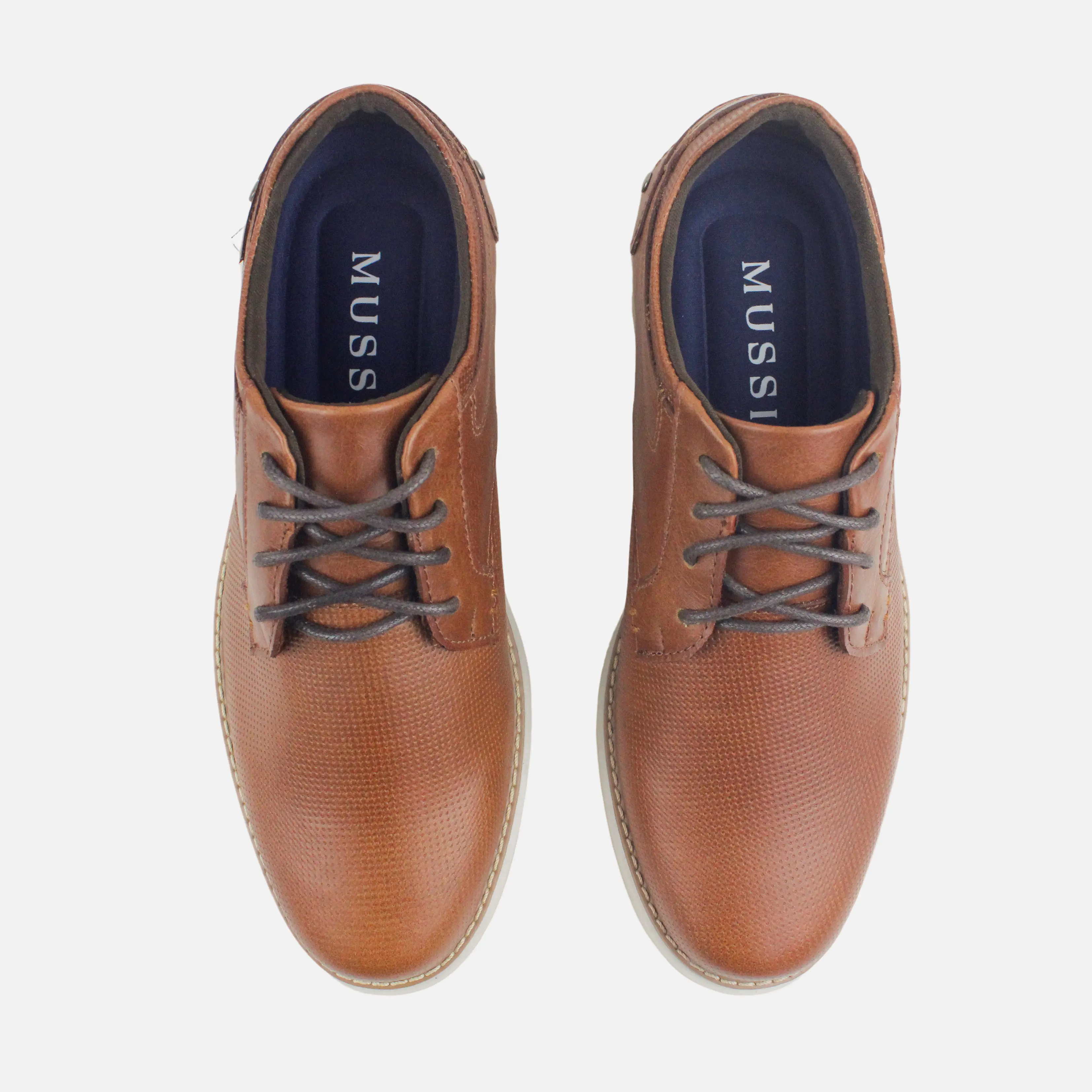 Tenis rahman de cuero para hombre - Brandy - Image 4