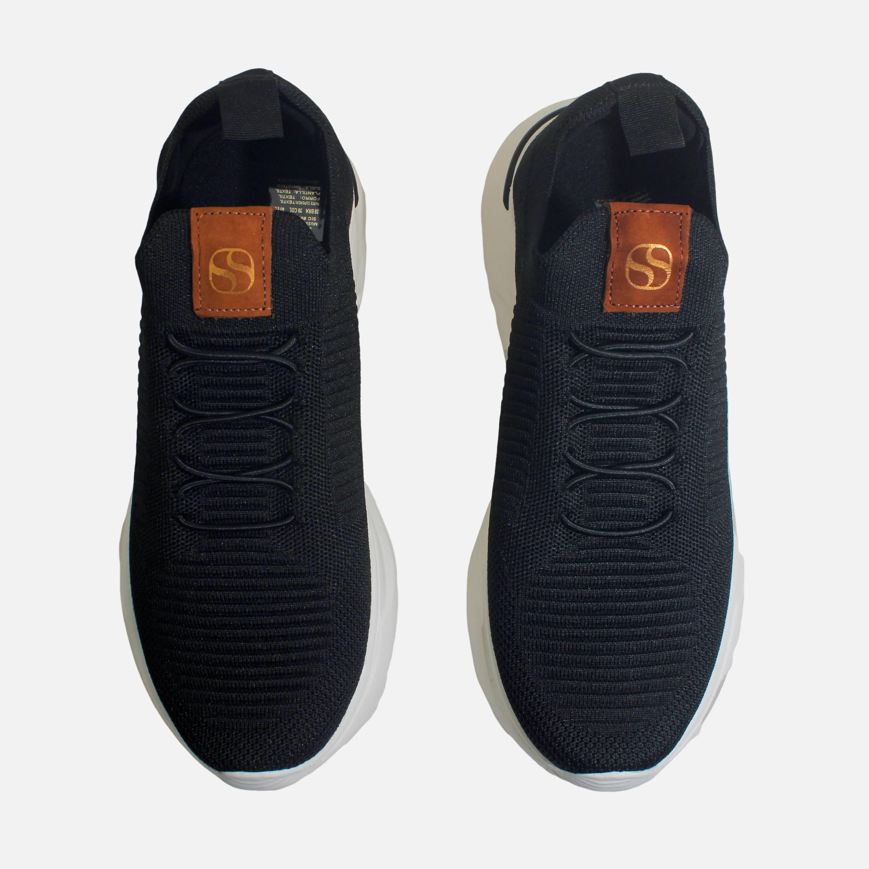 Tenis vittorio de textil para hombre - Negro - Image 4